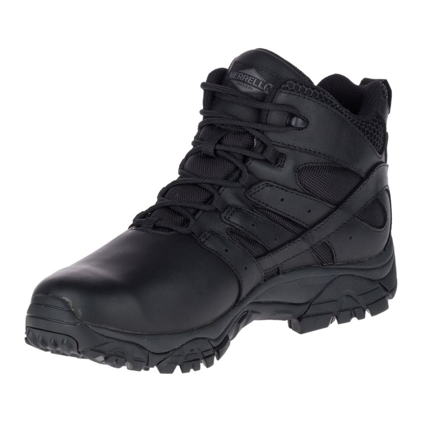 Bottes de Securite Merrell Moab 2 Mid Tactical Response Waterproof Noir Femme | V.C.JTYY